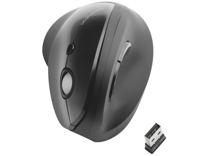 Kensington Pro Fit Ergo Vertikale kabellose Maus - Maus (Schwarz)