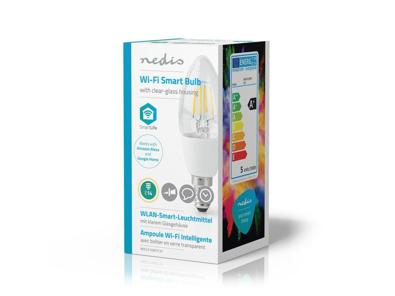 Nedis Smart LED-pære | E14 | C37 | 5 W | 400 lm |
