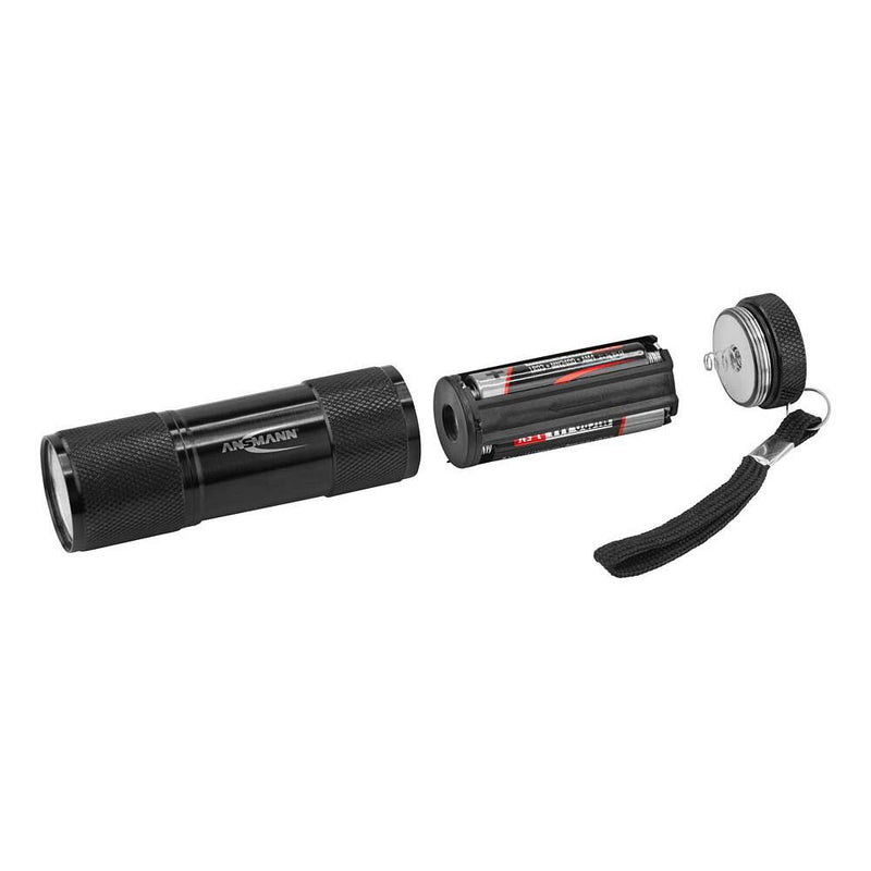 ANSMANN Action COB LED LED Taschenlampe 9,5 cm, 200 Lux, 175 Lumen, 1 W - schwarz