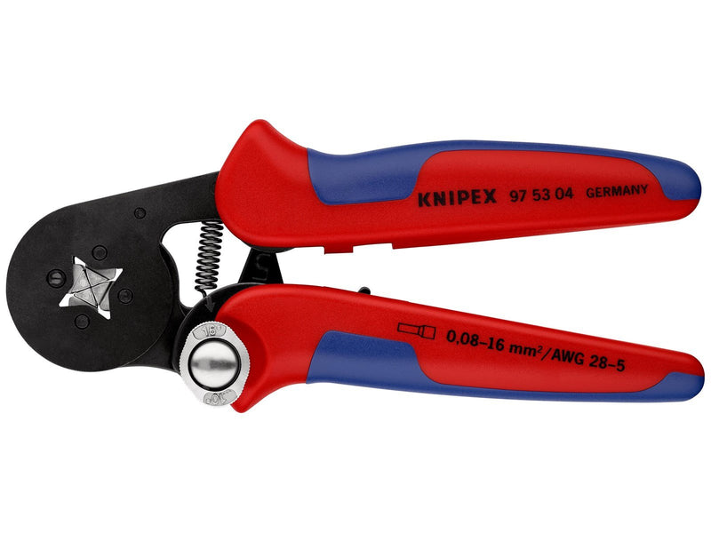 KNIPEX Selbsteinstellende Crimpzangen für Aderendhülsen, mit Seiteneinführung