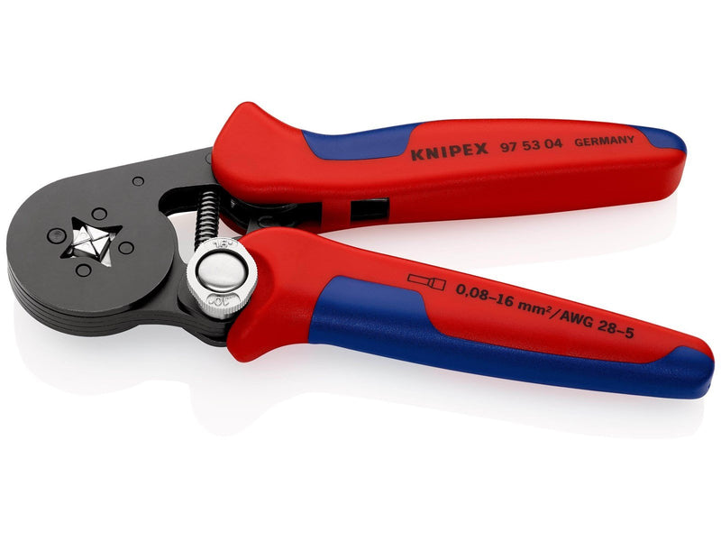 KNIPEX Selbsteinstellende Crimpzangen für Aderendhülsen, mit Seiteneinführung
