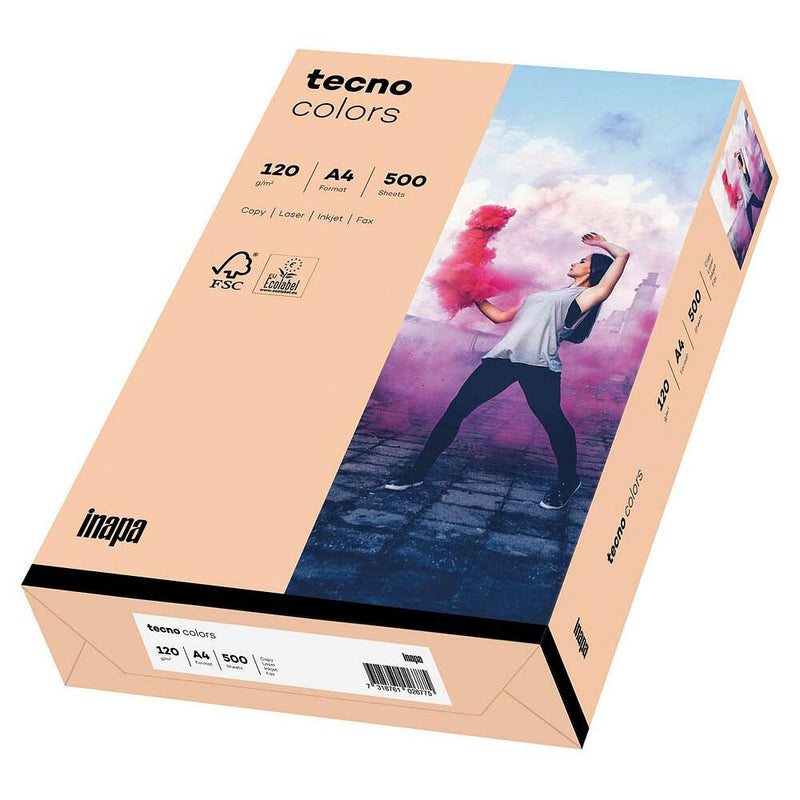 tecno Kopierpapier colors lachs DIN A4 120 g/qm - 250 Blatt