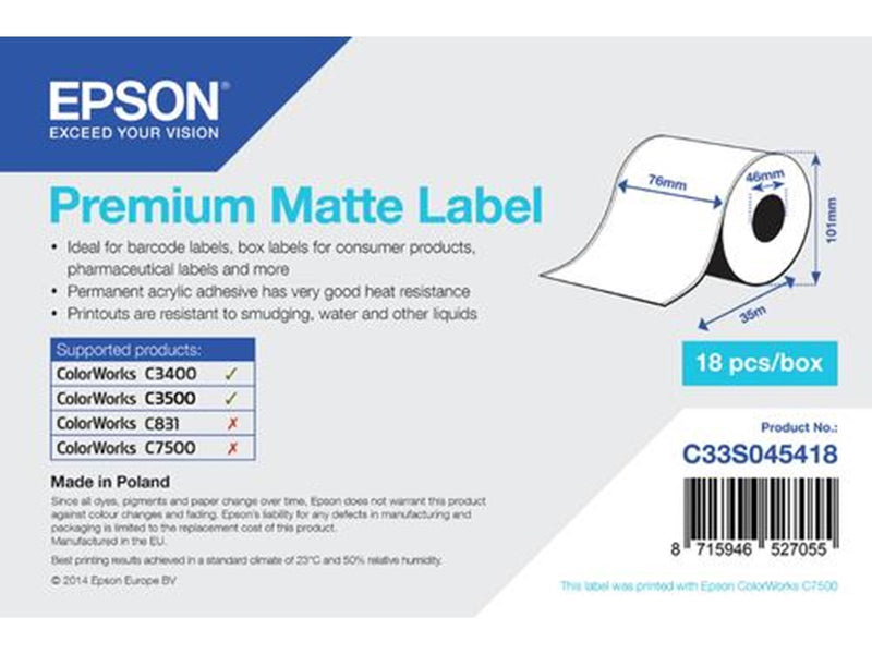 Epson Premium - Roll (7.6 cm x 35 m)