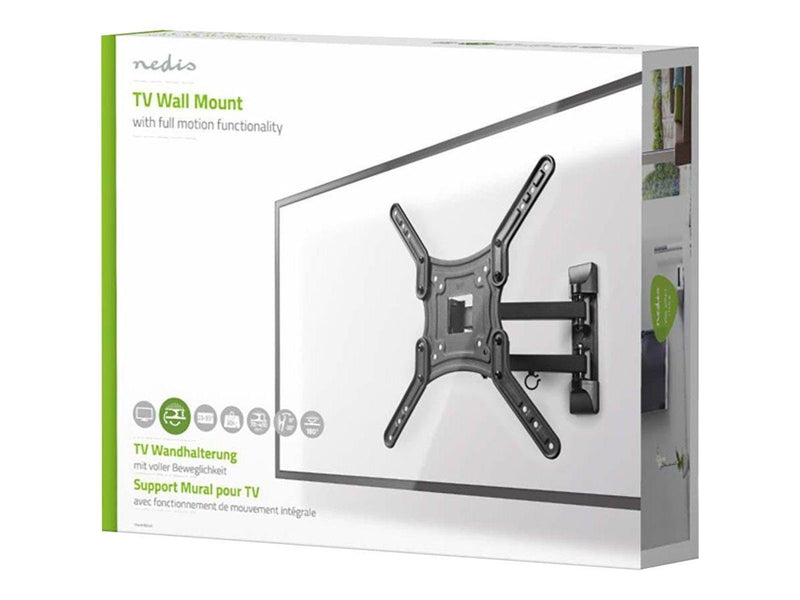Nedis TVWM1530BK - wall mount (full-motion) 30 kg 55" 100 x 100 mm