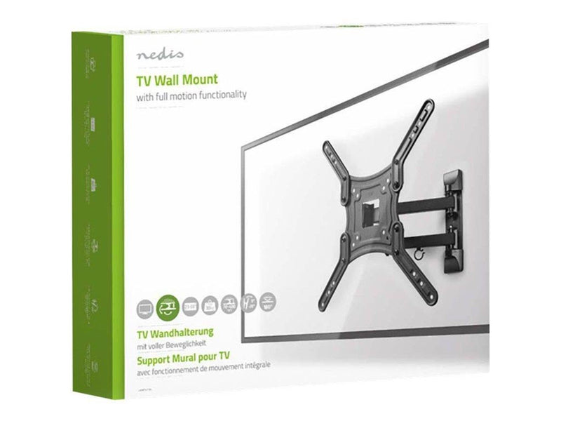 Nedis TVWM1530BK - wall mount (full-motion) 30 kg 55" 100 x 100 mm