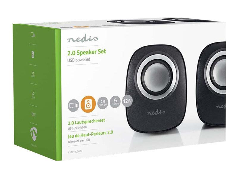 Nedis - speakers - for PC - 2.0 PC-Lautsprecher