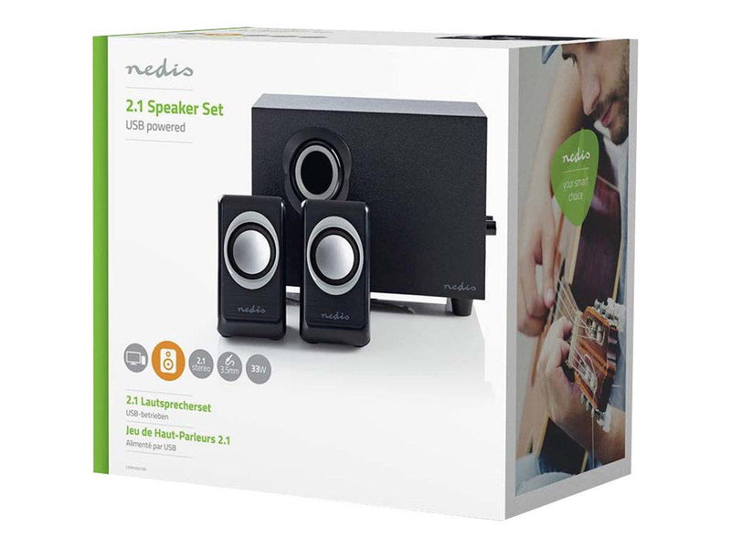Nedis - speaker system - for PC - 2.1 PC-Lautsprecher