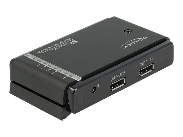 DeLOCK DisplayPort 1.4 Switch 2 x 2 DisplayPort in to 1 x 2 DisplayPort out 8K