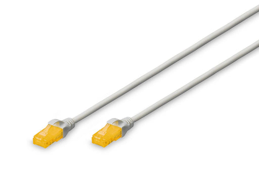 DIGITUS Patch-Kabel Slim RJ-45 (M) zu RJ-45 (M) 15m Kupfer U/UTP Cat 6a grau (DK-1617-A-150S)