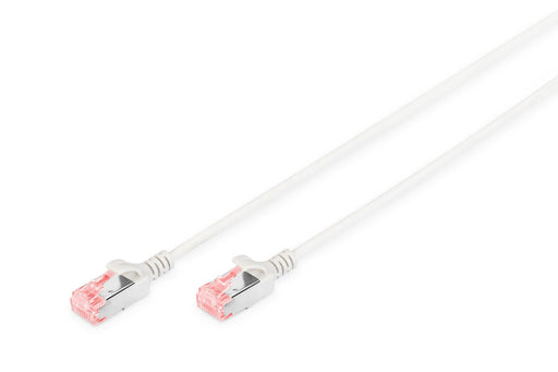 DIGITUS Patch-Kabel Slim RJ-45 (M) zu RJ-45 (M) 0.5m Kupfer U/FTP Cat 6 grau (DK-1624-005S)