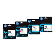 HP Original 712 Druckerpatronen - 4er Multipack (3ED67A, 3ED68A, 3ED69A, 3ED71A)