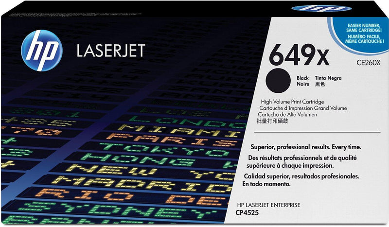 HP Original 649X Toner schwarz hohe Kapazität 17.000 Seiten (CE260X)