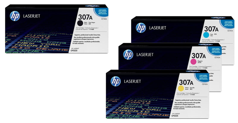 HP Original 307A Toner - 4er Set schwarz, cyan, magenta, gelb