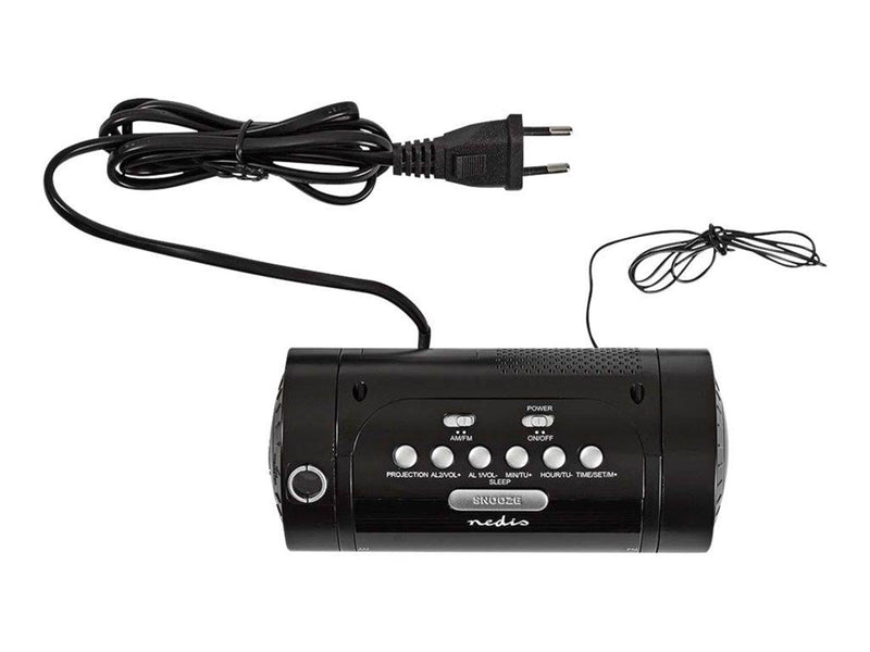 Nedis CLAR005BK - clock radio - AM/FM