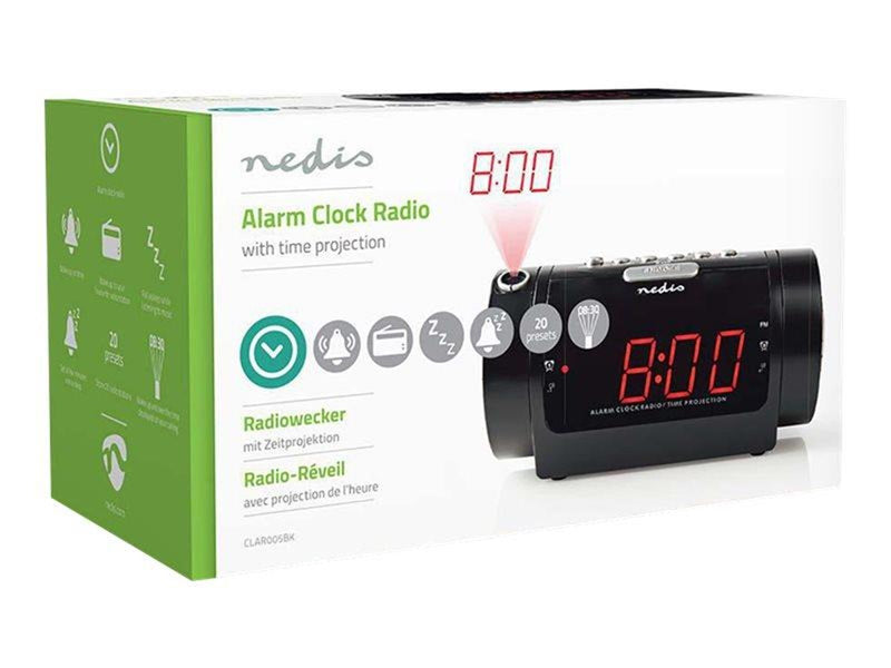 Nedis CLAR005BK - clock radio - AM/FM