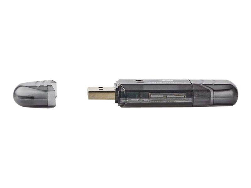 Nedis CRDRU2100BK - card reader - USB 2.0