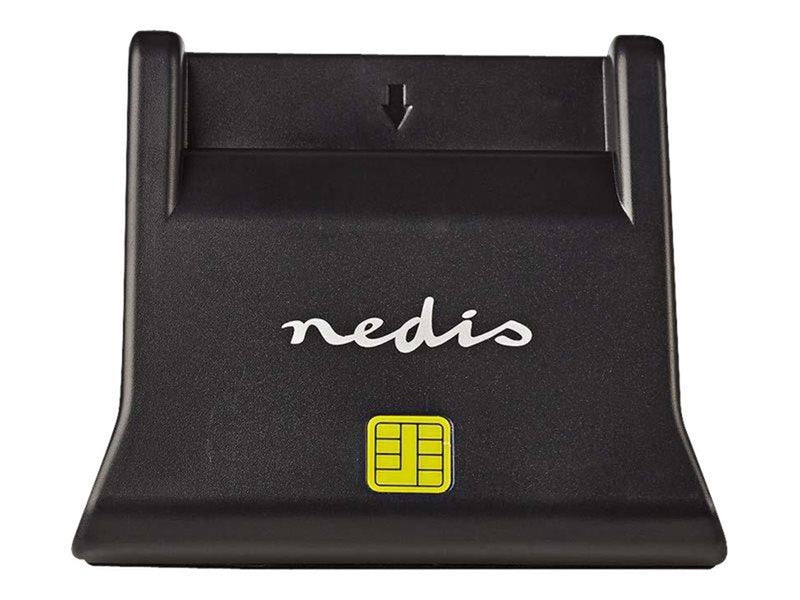 Nedis CRDRU2SM3BK - SMART card reader - USB 2.0
