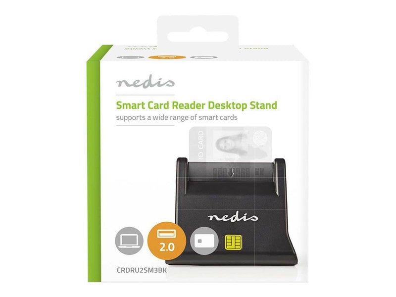 Nedis CRDRU2SM3BK - SMART card reader - USB 2.0