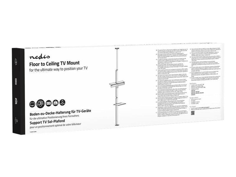 Nedis Tv-beslag gulv til loft-| 37-70"" | Maks. 30 kg | 30 kg 70"
