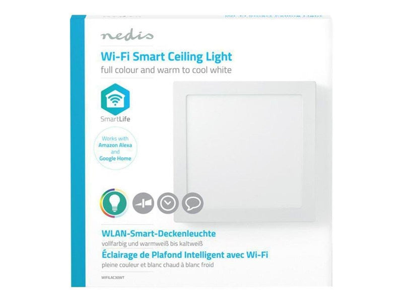 Nedis Wi-Fi Smart-loftslampe | Firkantet | 30 x 30 cm |