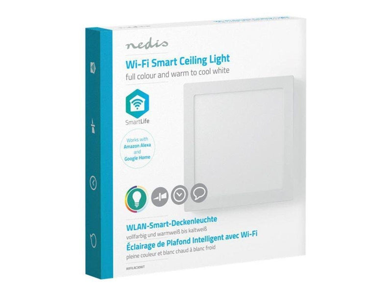 Nedis Wi-Fi Smart-loftslampe | Firkantet | 30 x 30 cm |