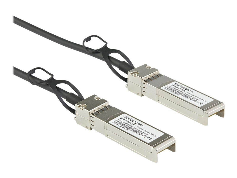 StarTech.com Dell EMC DAC-SFP-10G-2M Compatible SFP+ DAC Twinax Cable - 2 m - 10GBase direct attach cable - 2 m - Schwarz - 2 me