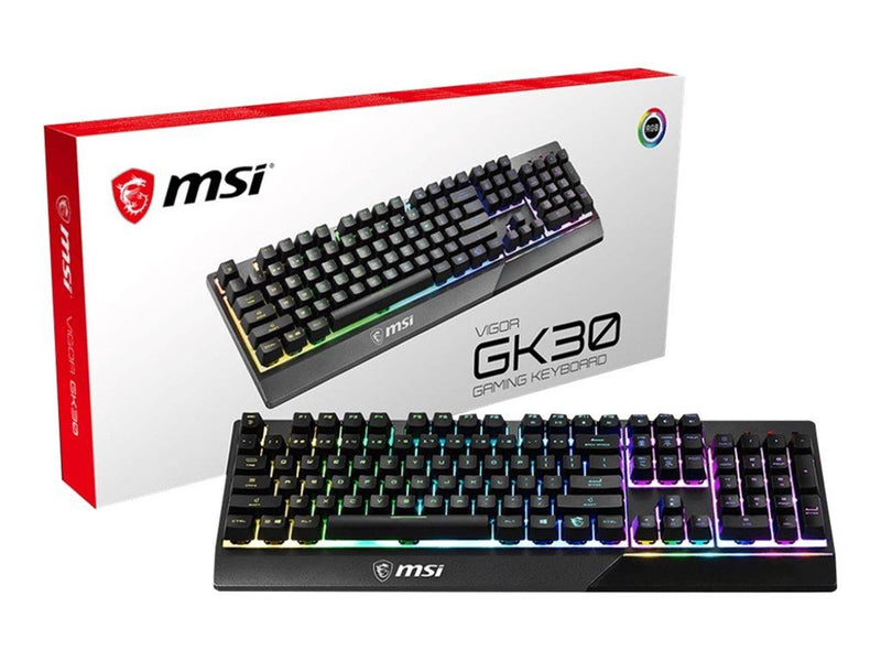 MSI Vigor GK30 - keyboard - US - Tastaturen - Englisch - US - Schwarz