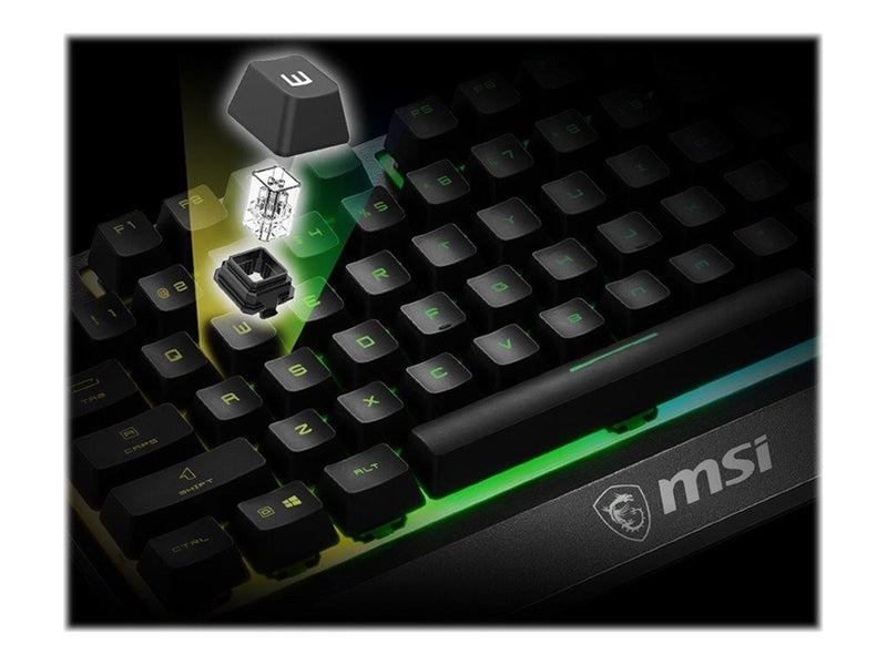 MSI Vigor GK30 - keyboard - US - Tastaturen - Englisch - US - Schwarz