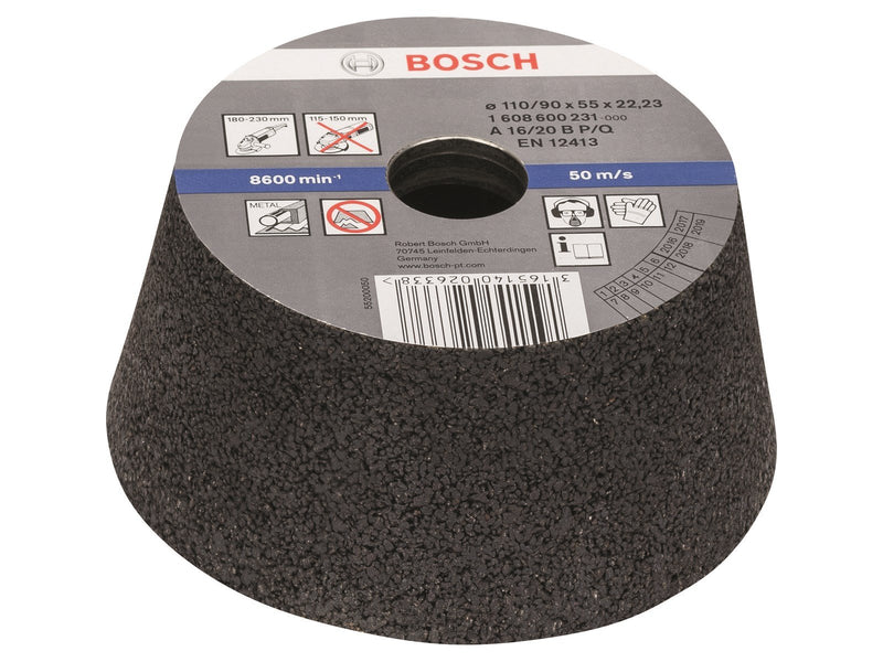Bosch SLIBESKIVE Ø110/90MM K16 METAL KONISK