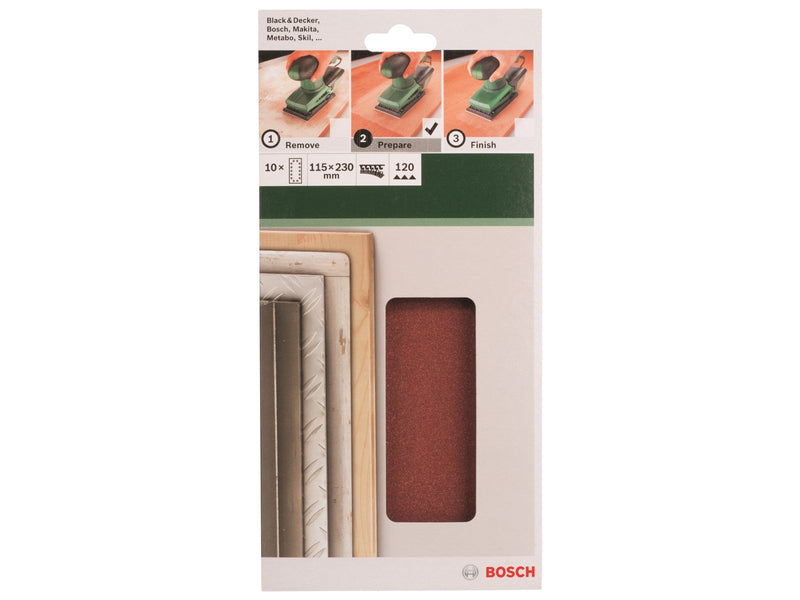 Bosch SLIBEBLAD 115X230MM K120 14HUL 10 STK G