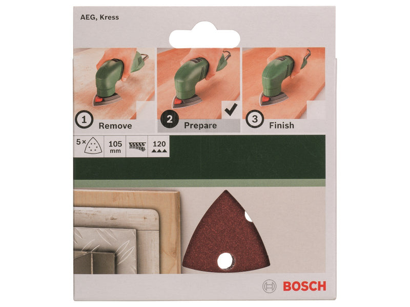 Bosch SLIBEBLAD PDA 105MM K120 HUL 5STK GL