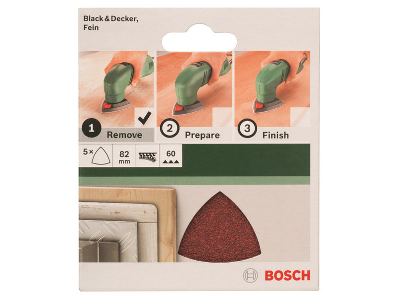 Bosch SLIBEBLAD PDA 82MM K60 U/HUL 5STK GL
