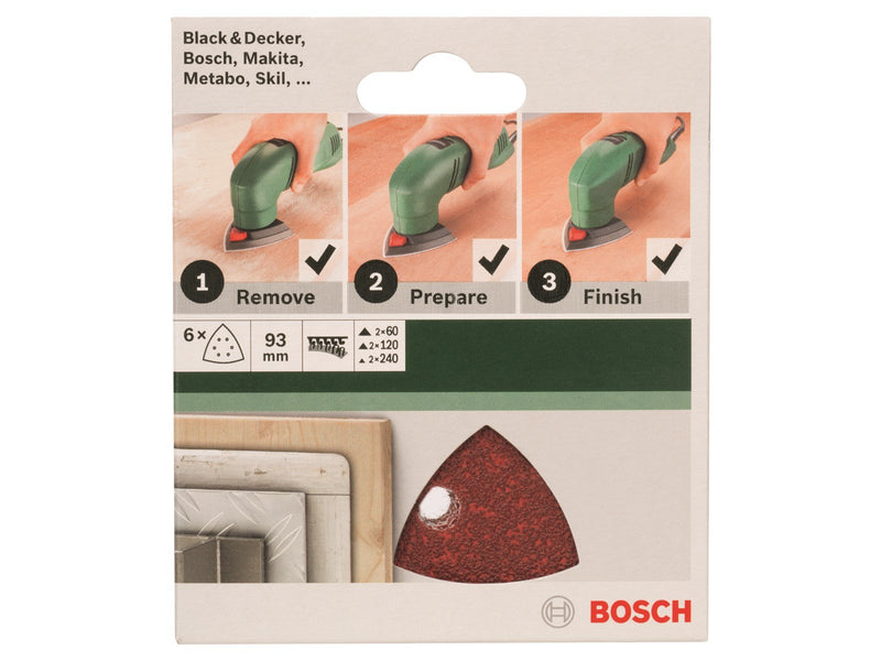 Bosch SLIBEBLADSÆT PDA 93MM HUL 6STK GL