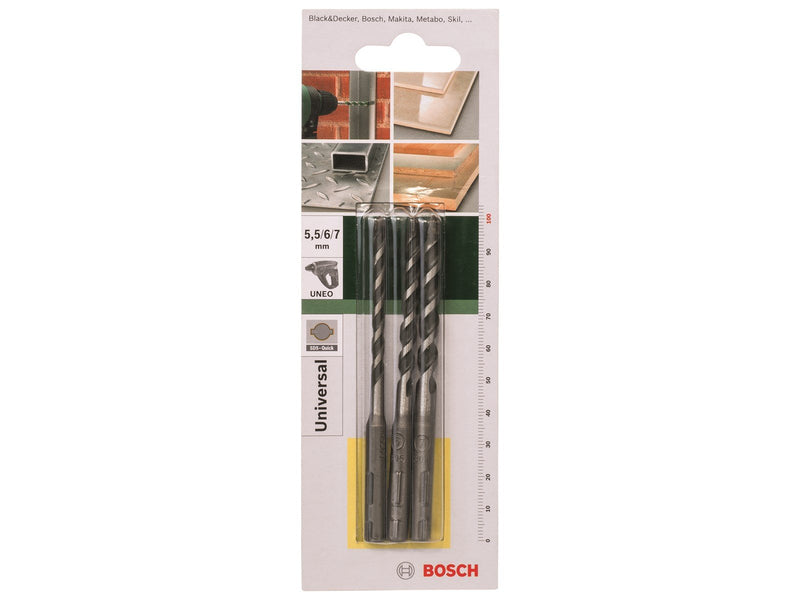 Bosch BOR MULTI SDS-QUICK 3 STK 5.5-7MM