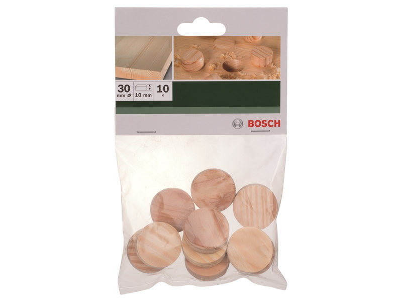 Bosch TRÆ PLUGS Ø30X10MM 10 STK