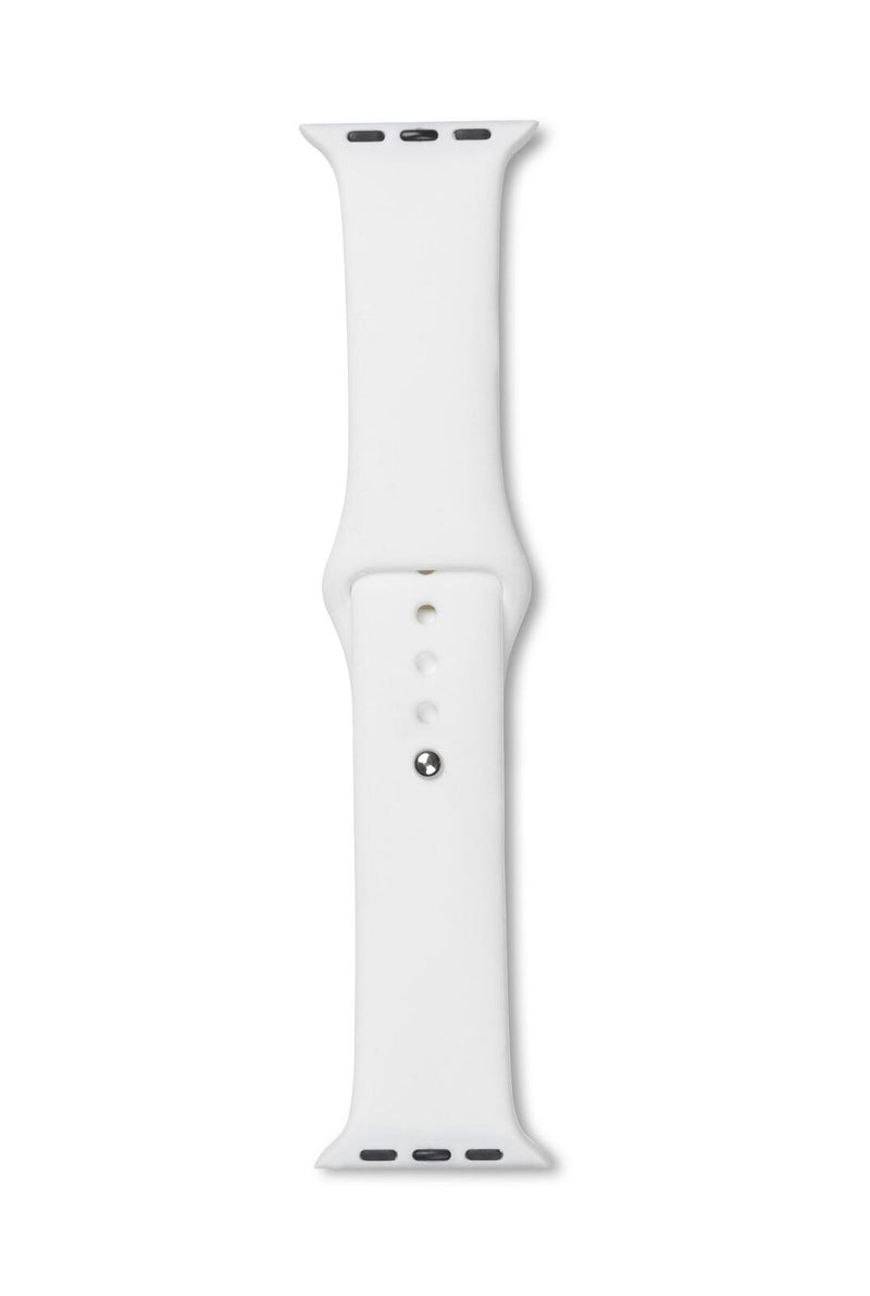 eSTUFF Silicone Strap für die Apple Watch, 44/45mm - White