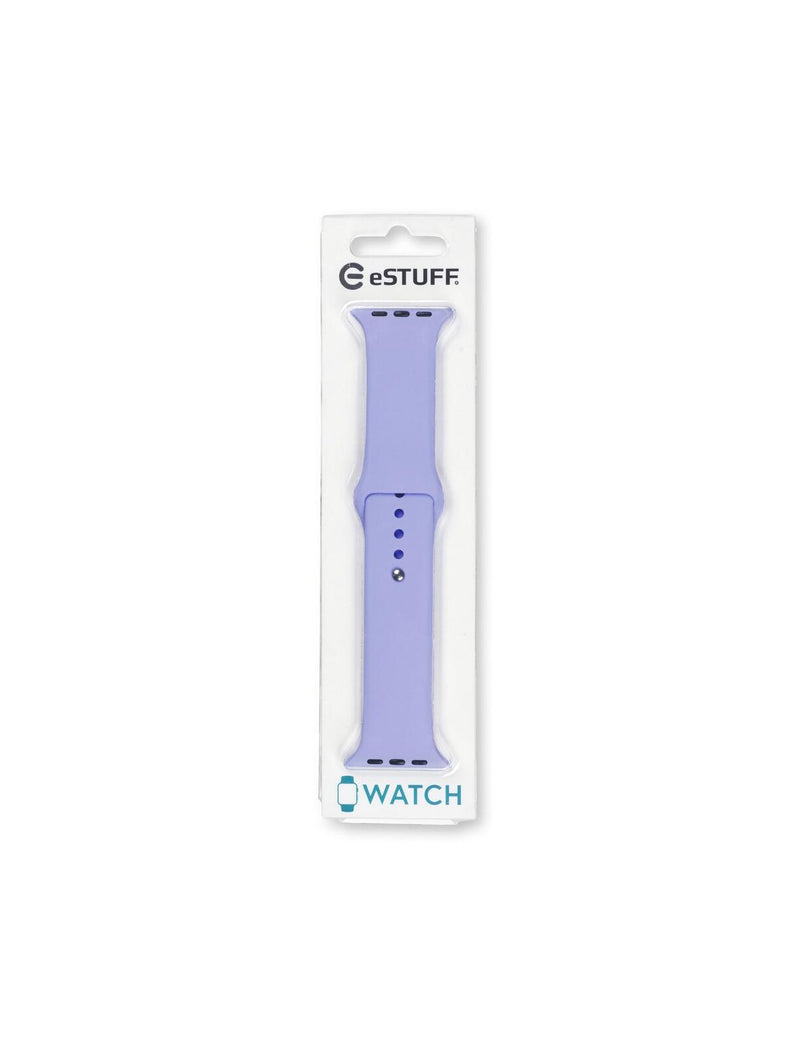 eSTUFF Silicone Strap für die Apple Watch, 44/45mm - Pale-Purple