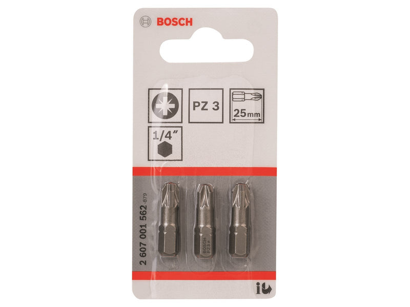 Bosch BITS PZ3 L:25MM 3 STK