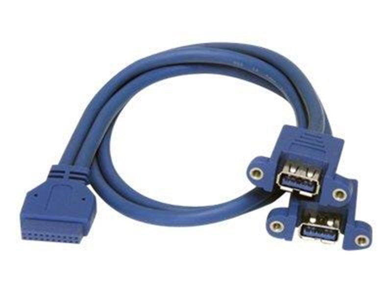 StarTech.com 2 Port Panel Befestigungskit USB 3.0 Kabel