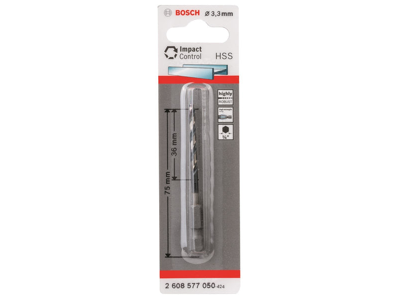 Bosch METALBOR HSS IMPACT 3.3MM