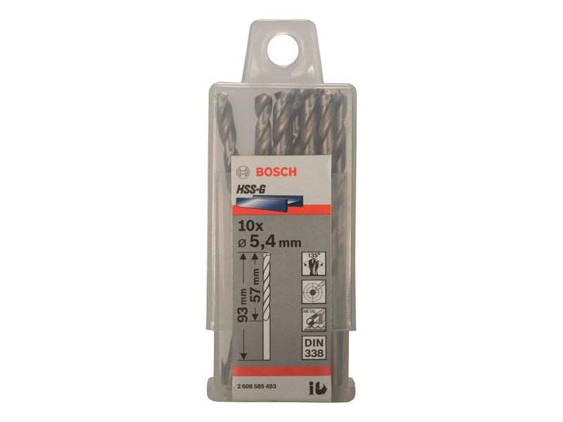 Bosch METALBOR HSS-G 5.4X93MM 10 STK