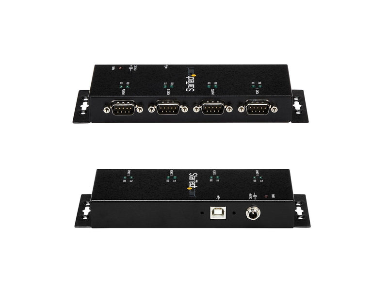 StarTech.com 4 Port USB zu RS232 Serial DB9 Adapter Hub