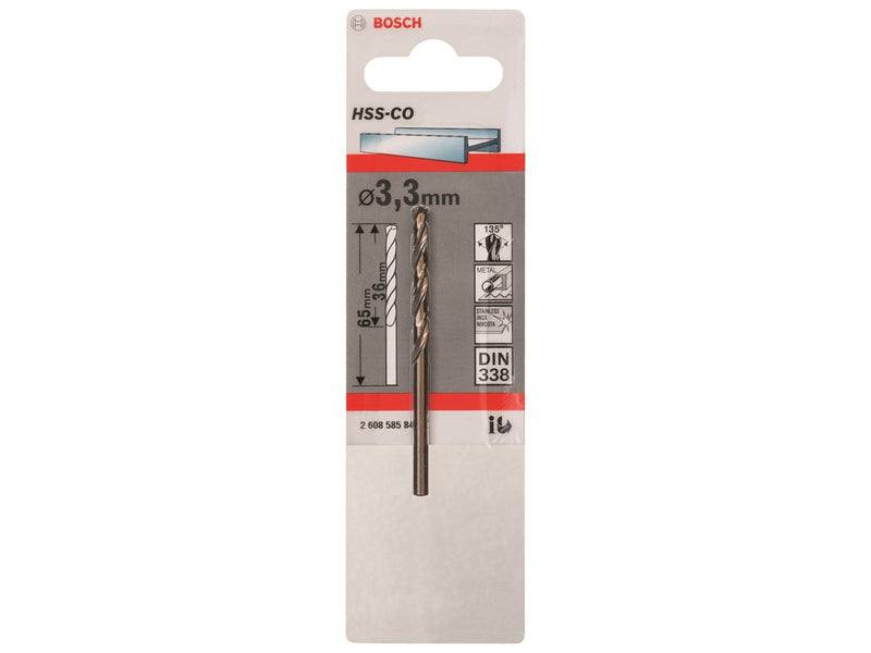 Bosch METALBOR HSS-CO S 3.3X65MM