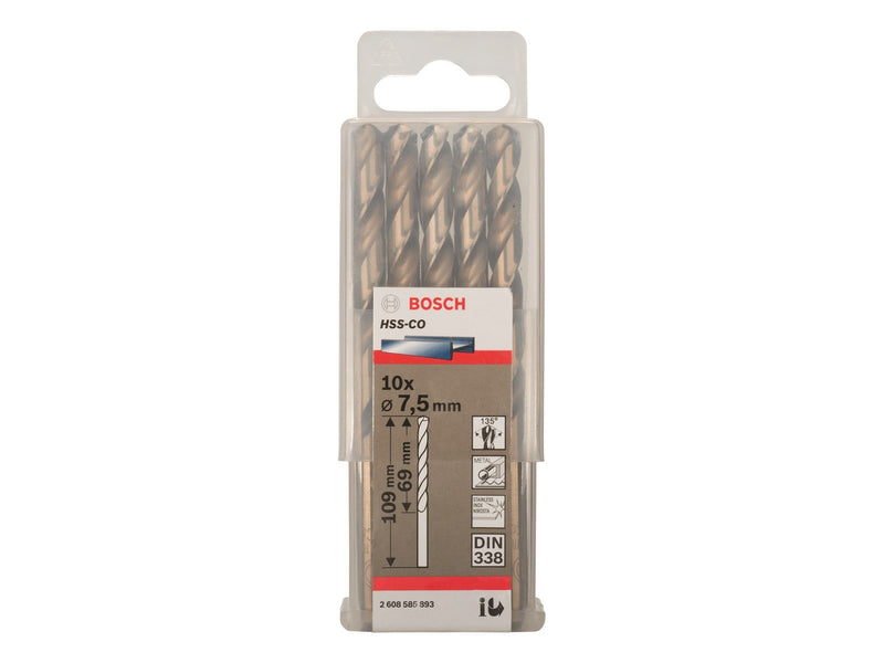 Bosch METALBOR HSS-CO S 7.5X109MM 10STK