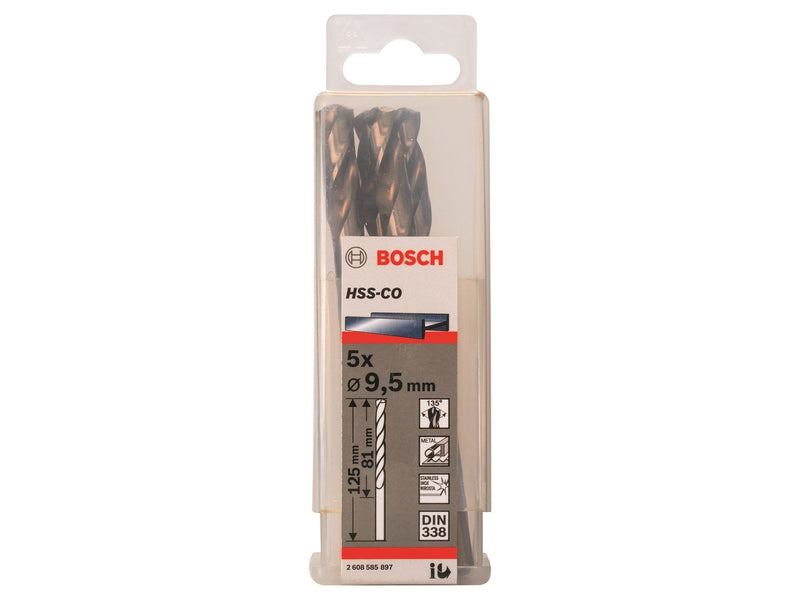 Bosch METALBOR HSS-CO S 9.5X125MM 5STK