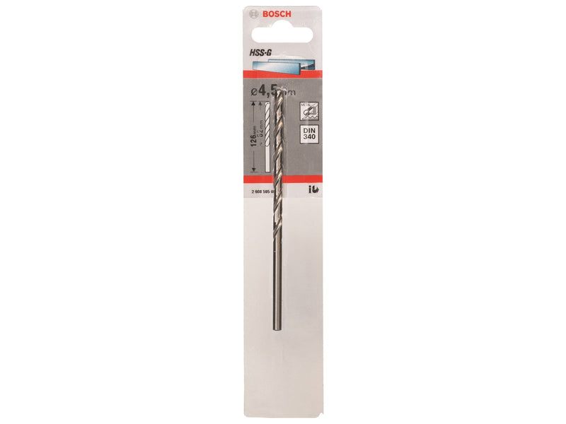Bosch METALBOR HSS-G DIN 340 4.5X82MM
