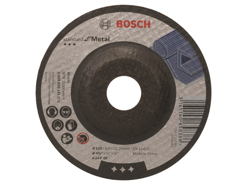 Bosch SKRUBSKIVE METAL 115X6MM KRØP STD