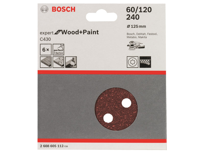 Bosch SLIBESÆT 125 RØD