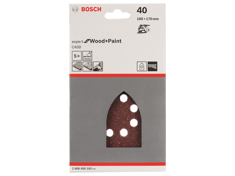 Bosch SLIBEBL MULTI EW 100X170MM K40 5STK