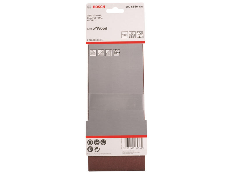 Bosch SLIBEBÅND 100X560MM K150 3STK